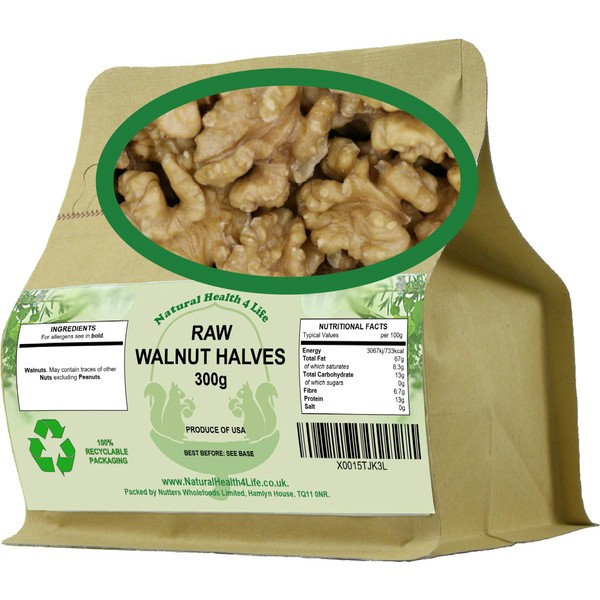 Natural Health 4 Life Raw Nuts Californian Walnuts 300 g