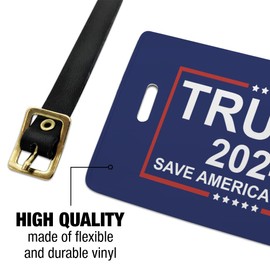 Trump 2024 Luggage ID Tags Suitcase Carry-On Cards - Set of 2