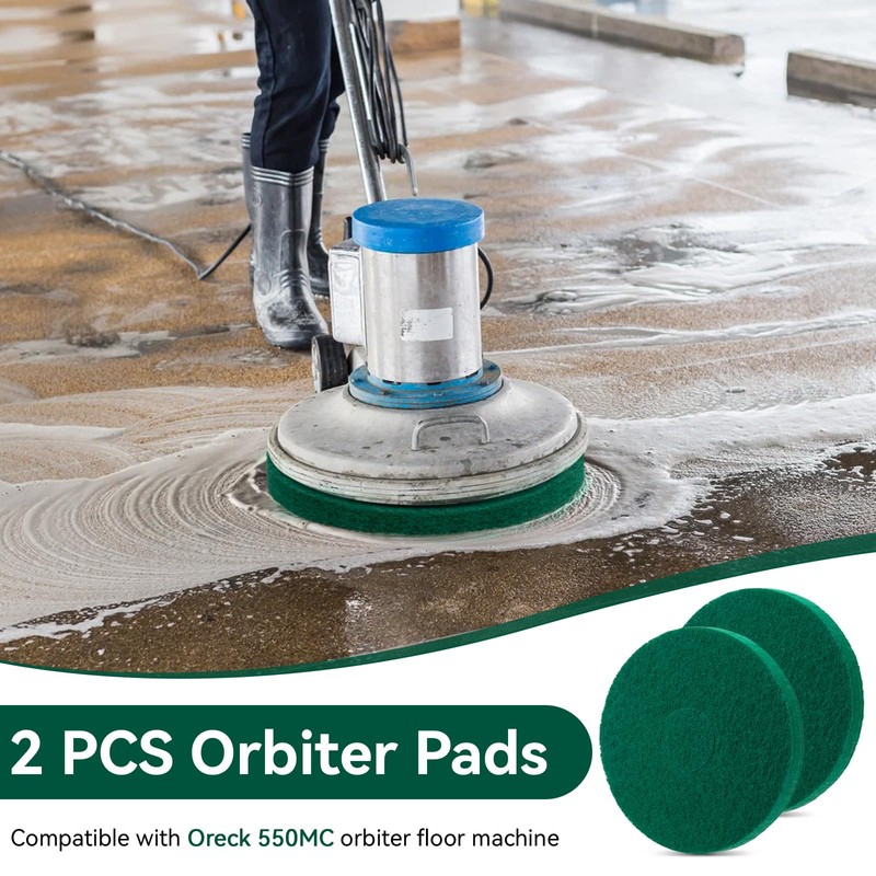 Cleaning Orbiter Pads 437.056 for Oreck 550MC Orbiter Floor Machine,