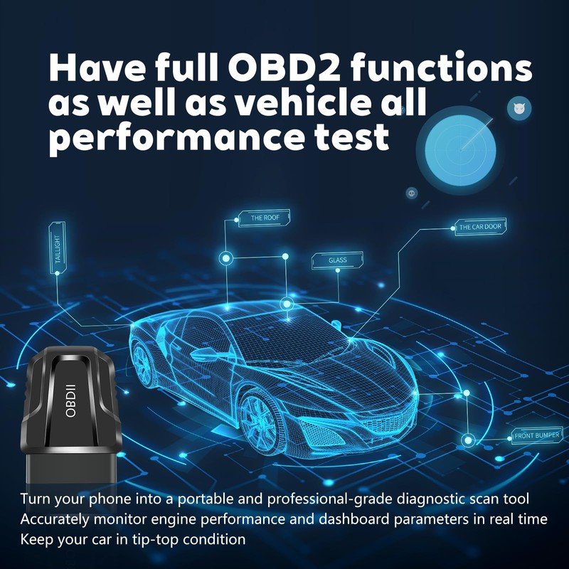 Universal Bluetooth OBD2 Scanner - Advanced Car Diagnostic Tool for