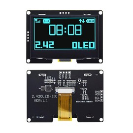 Hailege 2.42" SSD1309 128x64 IIC I2C OLED Display Module 2.42" OLED LCD Display Module (IIC Blue)