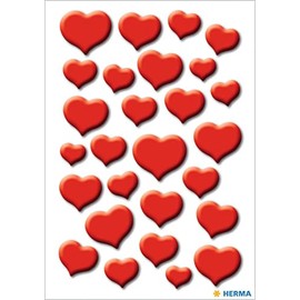 Herma 3254 Sticker Magic Heart Red