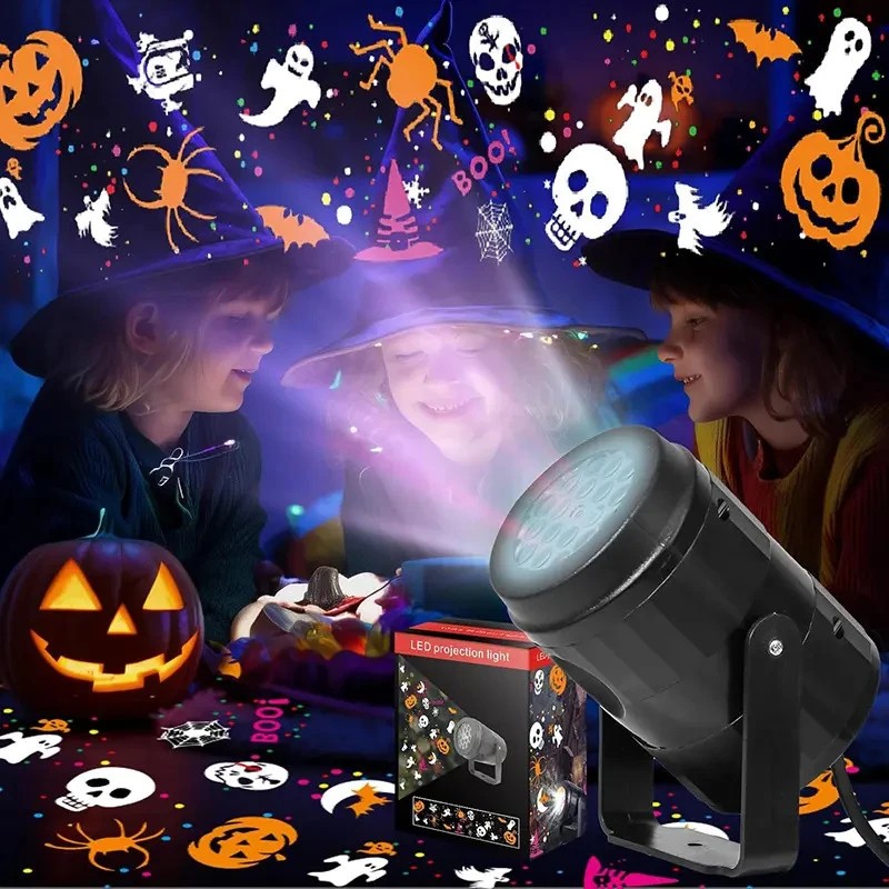 USB Rotating Holiday Projector Light for Festive Decor – LED