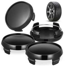 Gatuida Wheel Hub Caps Set 4 Pcs Rim Center Caps for Cars Trucks Suvs Chrome Rim Covers Easy Install Enhance Vehicle Appearance