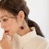 Dtup Aretes Largos Cereza Divinos Elegantes Originales Kawaii