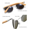 GREENTREEN Wooden Sunglasses, Polarised Aviator Glasses for Men and Women