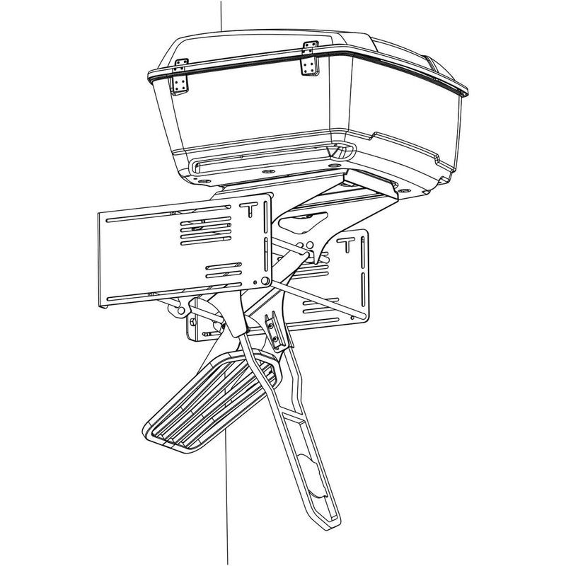 Tour Pack Wall Mount Bracket, Storage Rack for Harley Touring