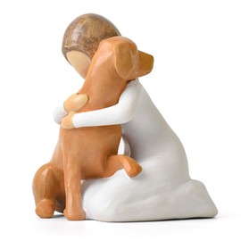 Lnrkai Loss of Dog Memorial Gifts for Loss of Pet, Dog Passed Away Remembrance Gift, Hand-Sculpted Resin Loss of a Dog Death Sympathy Gifts for Pet Lovers Pet Adoption