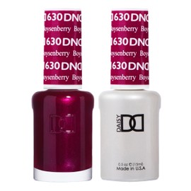 DND Gel Polish Set - 1 each of Red Gel Polish and Red Nail Polish, 630 Boysenberry, 0.5 Fl Oz