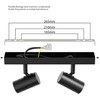 ledscom.de Ceiling Light FARE, 2-Light, Black matt, 2X E27 max.