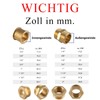 1/2 Inch to 3/8 Inch Reducer, Brass, Male Thread X