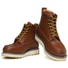 Men's Stylish Classic 6" Soft Moc Toe Leather Work Boot