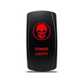 CH4x4 Rocker Switch Zombie Light Symbol - Red LED