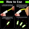 Gemscream 50 Pcs Fishing Rod Glow Stick Holder Night Fishing