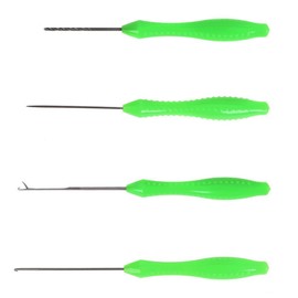 4Pcs Carp Fishing Baiting Rigs Tool Kit Set, Carp Fishing Tackle Kit, Including Hook Needle, Driller, Knot Puller