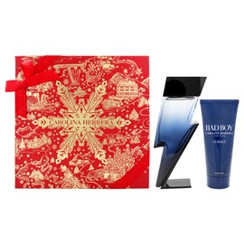 Carolina Herrera Bad Boy Cobalt Electrique Set for Men - 2 Pc Gift Set 3.4oz EDP Spray, 3.4oz Shower Gel