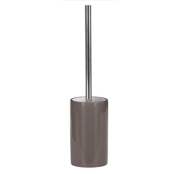 Kleine Wolke Pur Shiny Contemporary Stoneware Toilet Brush Holder 15.35"