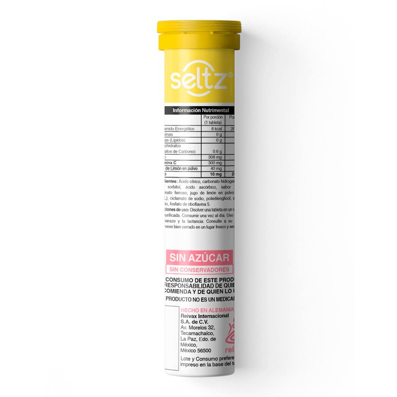 Hierro + Vitamina C Seltz Tabletas Efervescentes