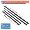 ZONFANT 4 Pcs Car Outer Door Window Moulding Trim Weatherstrip