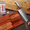 CBRIGHT 10pcs Sharpening Stone Set-10 Grit Assorted Sizes Whetstone Sharpener