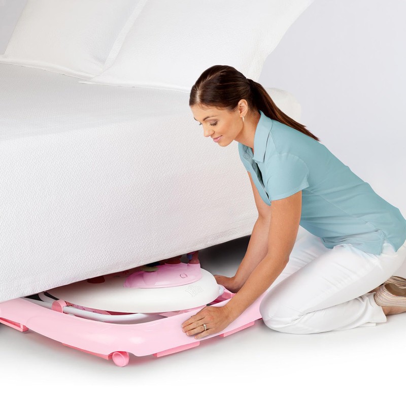 Bright Starts JuneBerry Walk-A-Bout Baby Walker and Entertainer, Removeable Floor