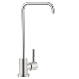 APPASO Llave Filtro de Agua Monomando Acero Inoxidable Níquel Cepillado | Grifo para agua purificada, compatible con ósmosis inversa, conexión rápida 