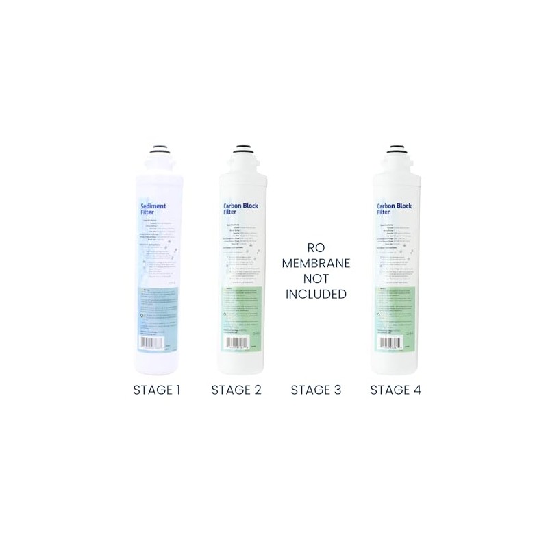 Aqua Flo Platinum QCRO RO Filter Replacement Kit - Reverse