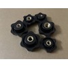 Oneyijun 10 Pcs M8 Head Diameter 32mm Black Plastic Star