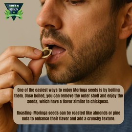 Moringa Semilla 4oz (114g) – Raw, Whole Moringa Oleifera Semilla |350+ Seeds per Pouch Approx. | Non-GMO, Natural | Product of Mexico