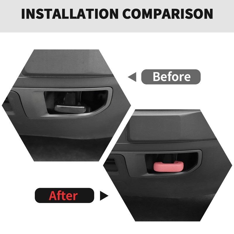 RT-TCZ Tow Hook Covers Bumper Tow Hook Covers Rubber Protector