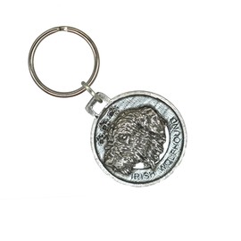 Pewter ~ Irish Wolfhound Keychain ~ DK104