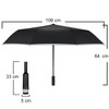 Yaneno Windproof Travel Reverse Folding Umbrella Compact Light Automatic Open
