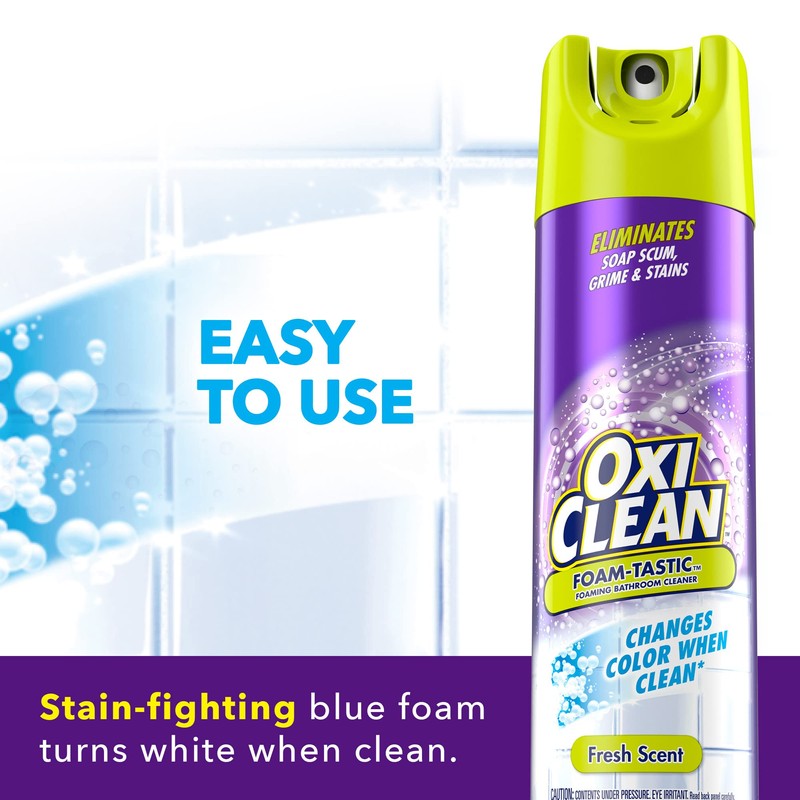 Kaboom Foam-Tastic Foaming Bathroom Cleaner, Fresh Scent, Spray Can, Eliminates