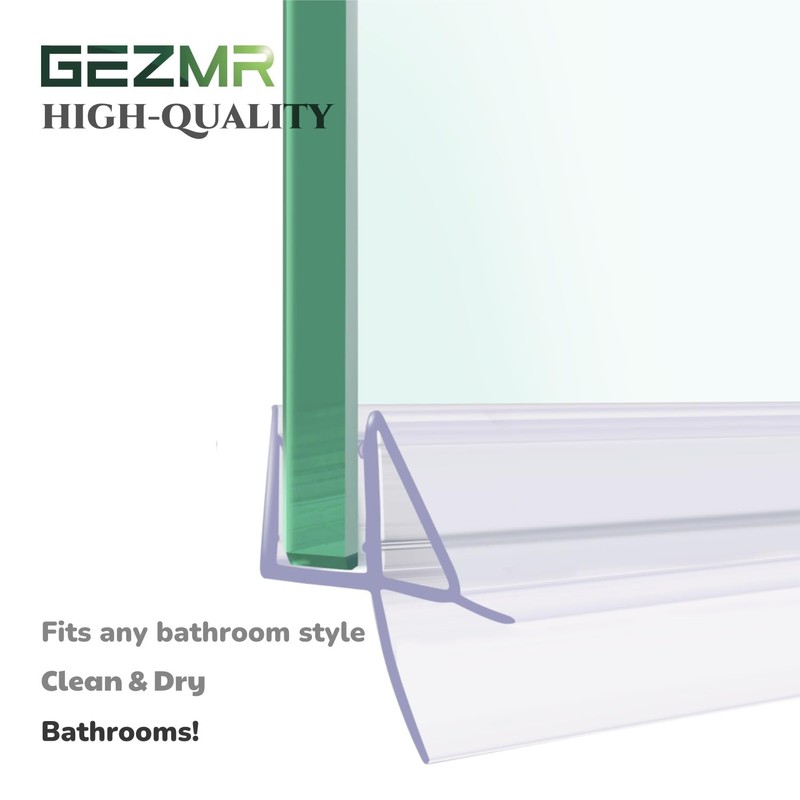 2-Pack Shower Door Bottom Seal (1/4'' X 39'') Glass Shower
