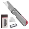 FLISSA Titanium Folding Utility Knife Quick Change Blade Razor Knife
