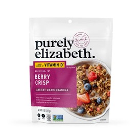 Purely Elizabeth, Berry Crisp, Ancient Grain Granola with Vitamin D, Gluten-Free (8oz Bag)