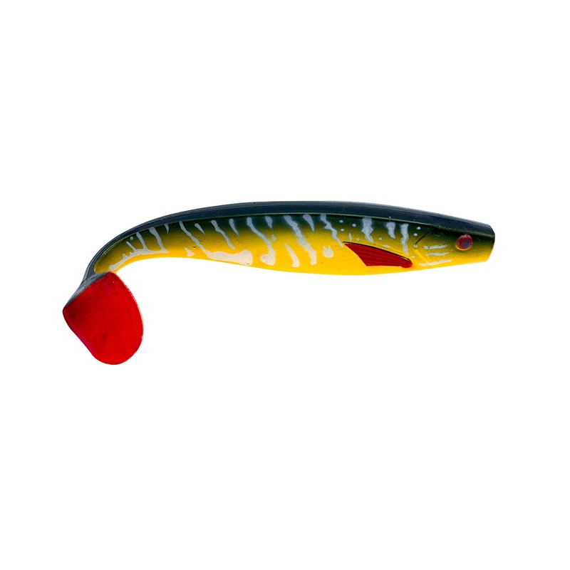 PetrisCatch Set of 4 Perch Rubber Fish + 4 Steel