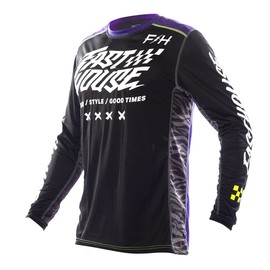 FASTHOUSE Grindhouse Rufio Jersey (Black/Purple, Medium)