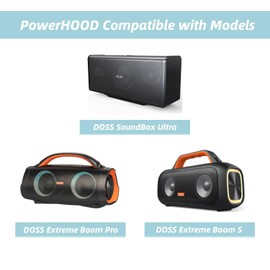 PowerHOOD 5V Type C AC/DC Adapter Compatible with DOSS Extreme Boom+/ Extreme Boom Pro/SoundBox Ultra/SoundBox XL Ultra/Extreme Boom S Bluetooth Speaker 5VDC Power Supply Cord Charger Cable PSU