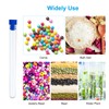 PATIKIL 15ml Test Tubes Set, 60pcs 5.91x0.59" PS Clear Round
