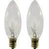 Brite Star Bulbs Candle Replacement (2 Pack), Clear