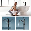 Aolemi Oil Rubbed Bronze Freestanding Bathtub Faucet Swivel Spout Single