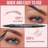 iMethod Curved Eyebrow Pen - Eyebrow Pencil, Brow Pencil 2-in-1