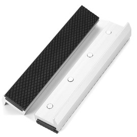 6" Multipurpose Aluminum Vise Soft Jaws, Magnetic Vice Jaws Pads, Rubber Vise Jaw Protectors Use on any Metal Bench Vise, Sliver Vise Jaw Covers Suit for Woodworking, Jewelry Making, Plumbing