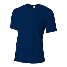 A4 Sportswear Adult XL Navy Polyester Tee