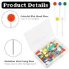 200Pcs Flat Head Straight Pins Sewing Pins Straight Pins Flat