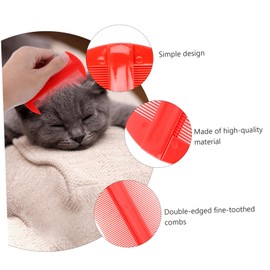 FRCOLOR Grate Fine-toothed Combs 12pc Double Sided Dandruff Nits Detection 10.6 x 5.6cm Random Color