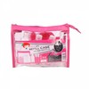 Chic Travel Refill Bottle Set Pink Pouch Set