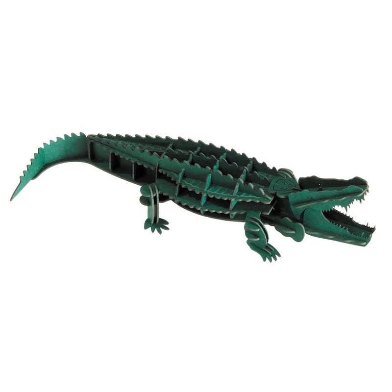 3D Paper Model Crocodile
