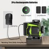 16 Line Laser Level 360 Self Leveling,Professional 4x360°Green Cross Line